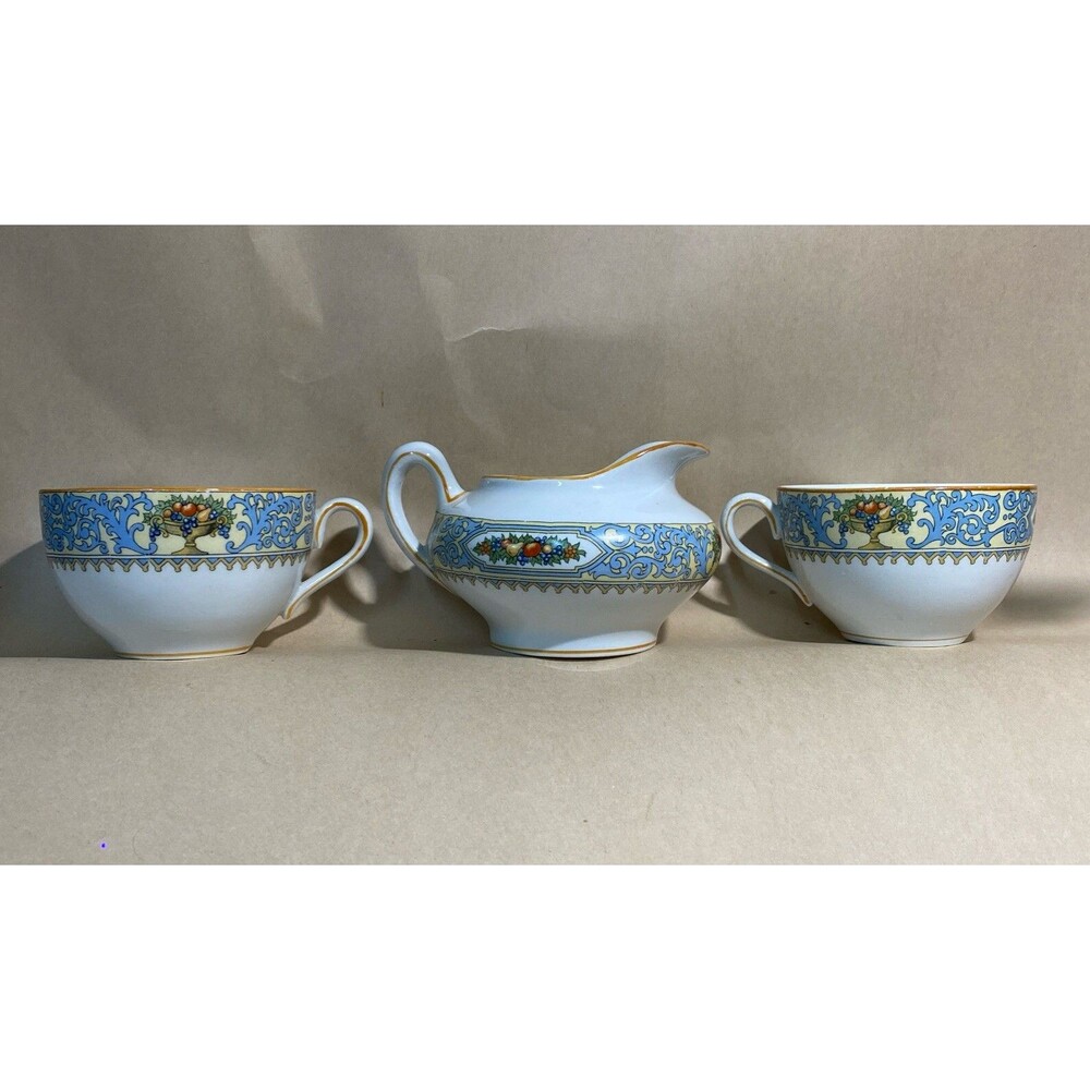 Antique MYOTT‎ SON &CO Creamer and Tea Cups SOMERSET 58515 England RARE FIND! - Picture 3 of 15